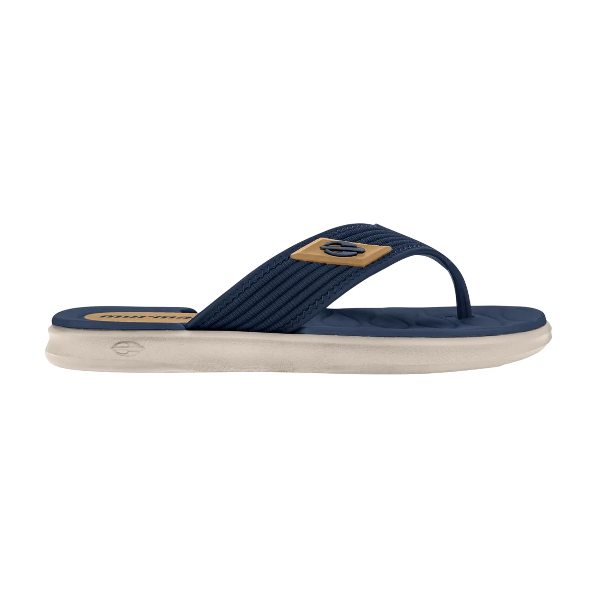 Chinelo de Dedo Tira Larga Palmilha Macia Masculino Mormaii Azul 4