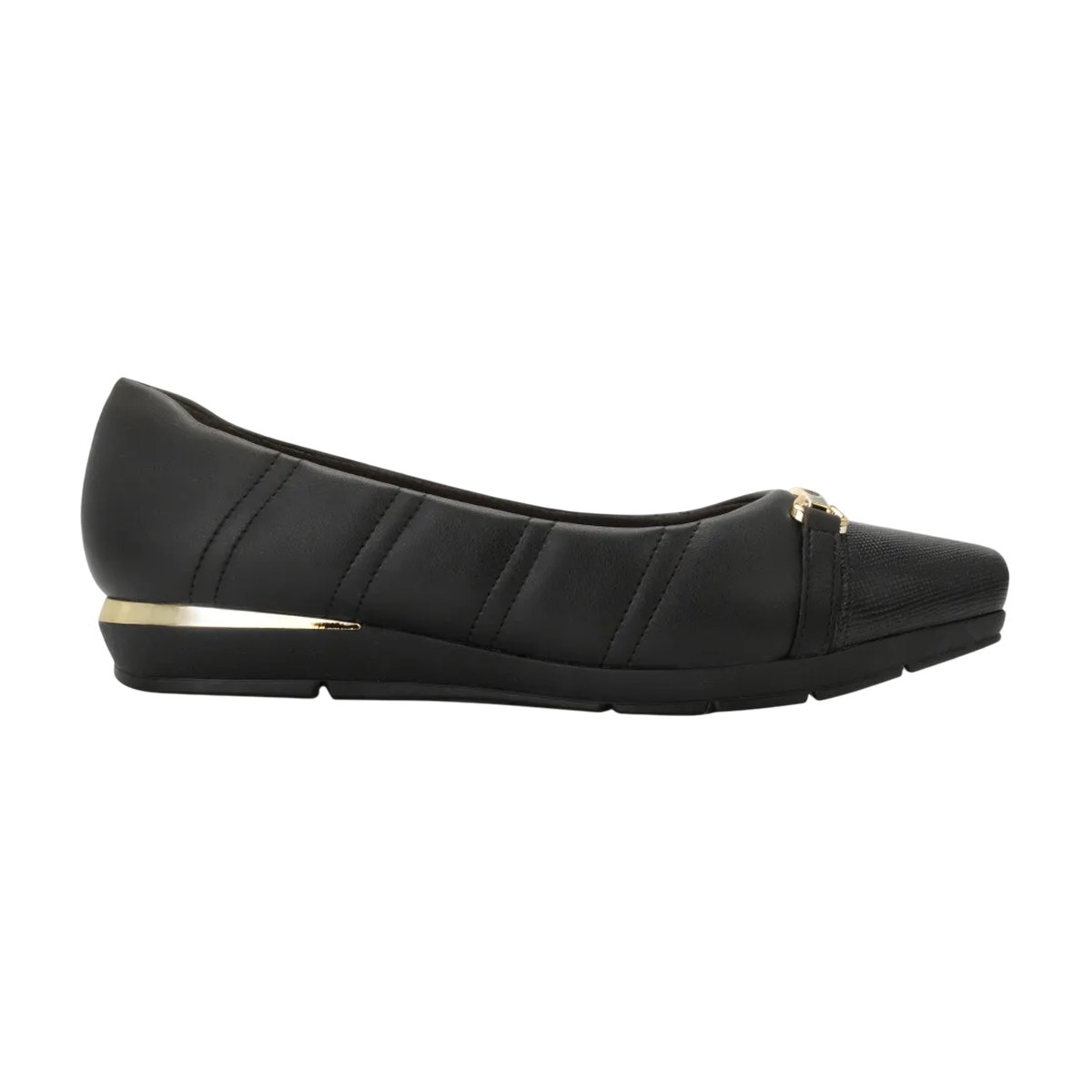 Sapato Casual Bico quadrado Super Conforto Feminino Piccadilly Preto 3