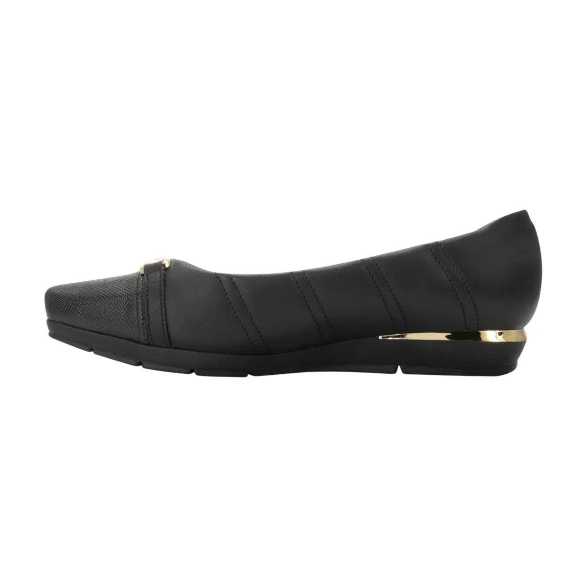 Sapato Casual Bico quadrado Super Conforto Feminino Piccadilly Preto 4