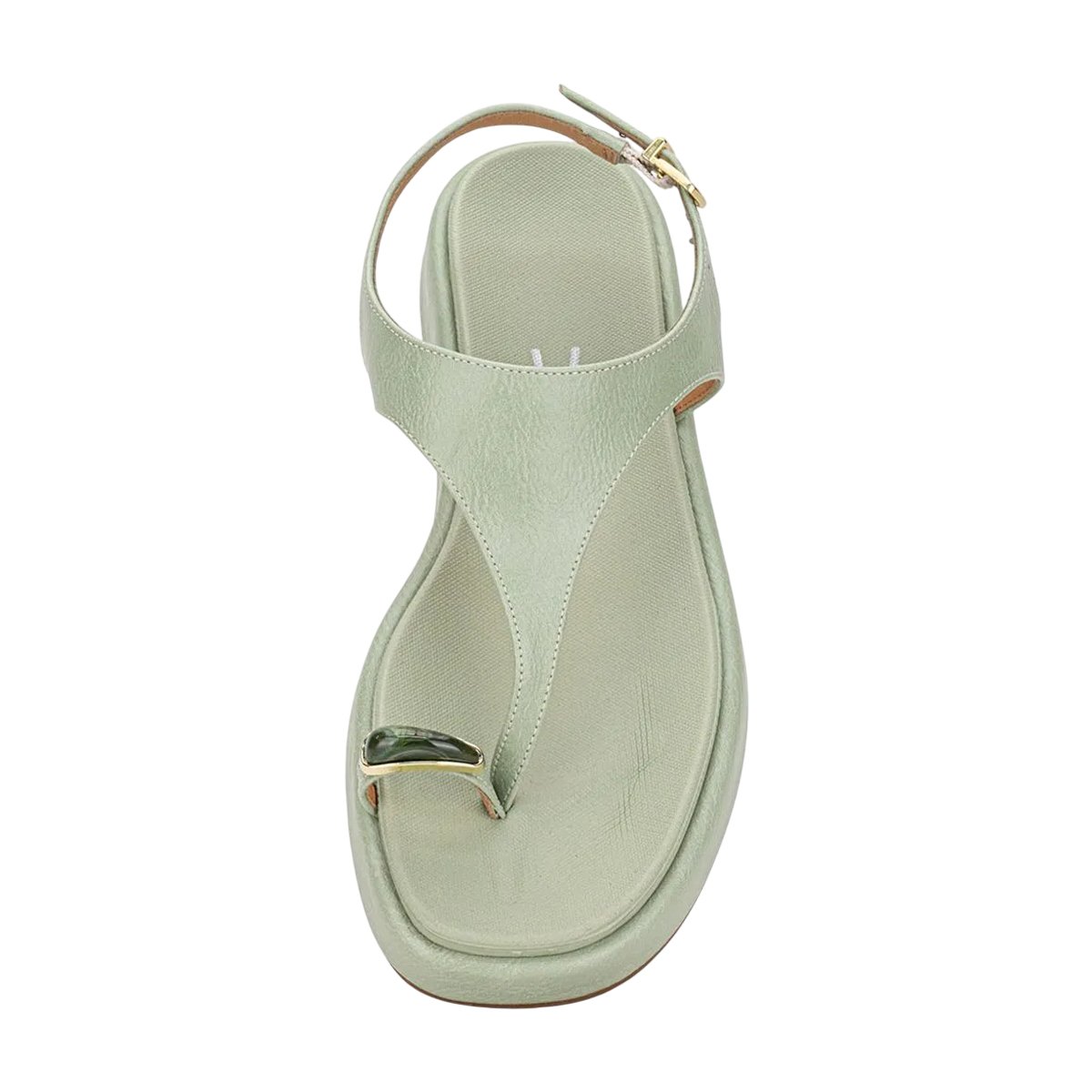 Sandália Casual Flatform Dedinho com Ajuste Fivela Feminino Vizzano Verde 7