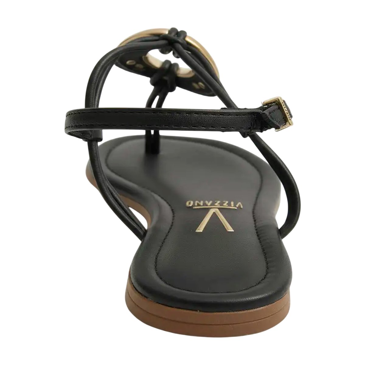 Sandália Casual de Dedo Estilosa Feminina Vizzano Preto 8