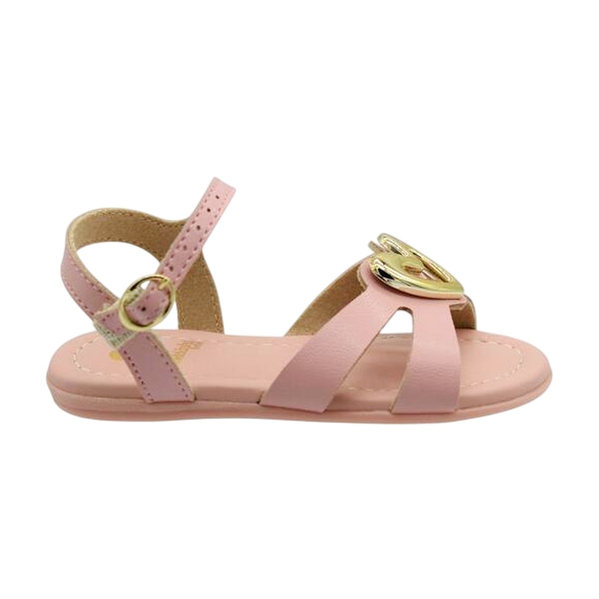 Sandália Casual Ajuste em Fivela Menina Molekinha Rosa 4