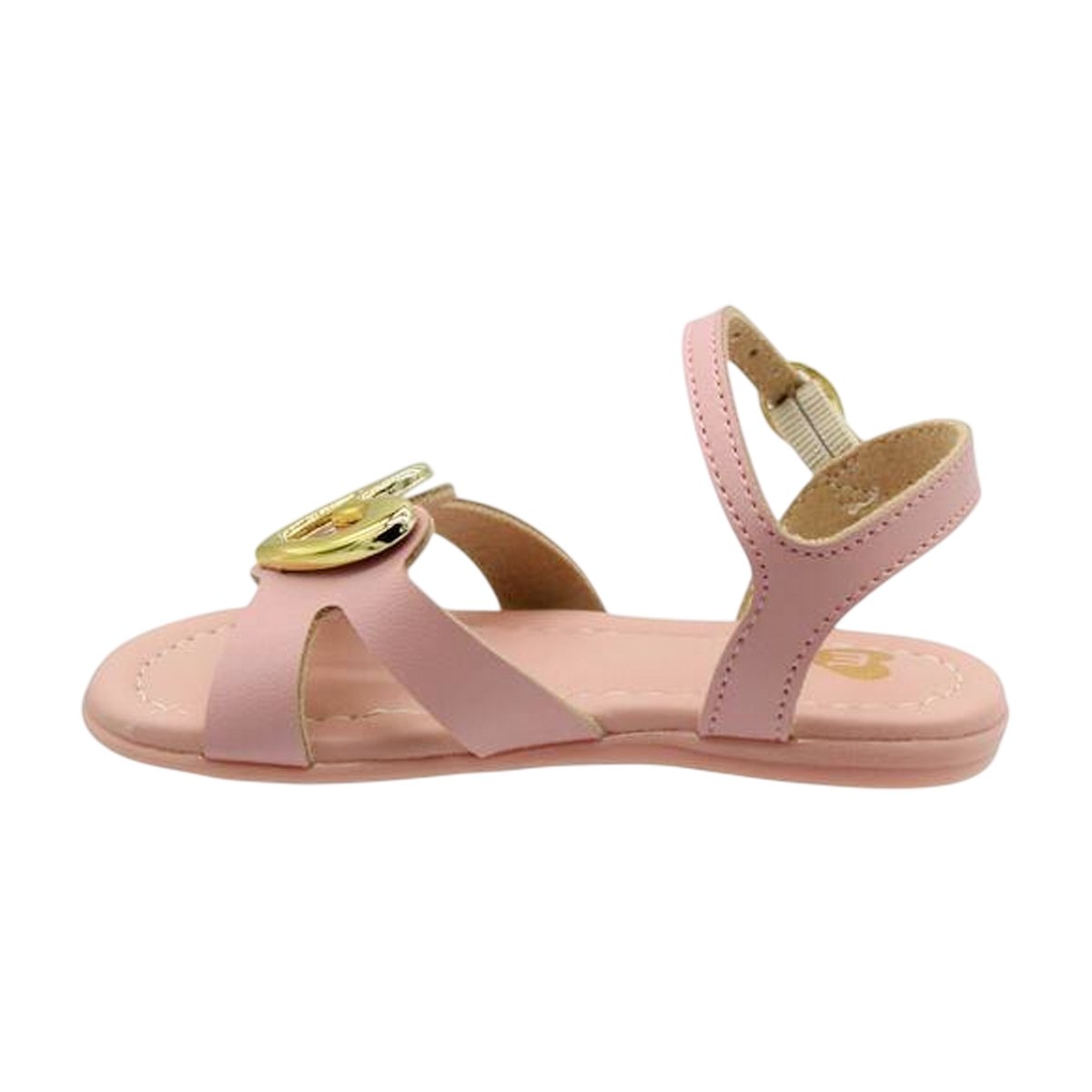 Sandália Casual Ajuste em Fivela Menina Molekinha Rosa 5