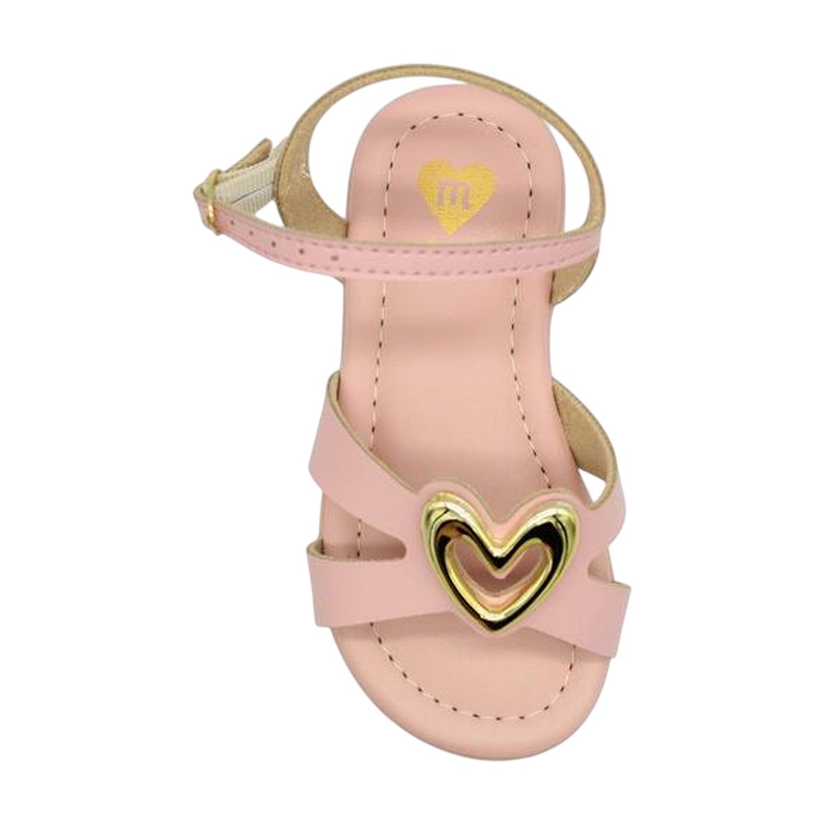 Sandália Casual Ajuste em Fivela Menina Molekinha Rosa 6