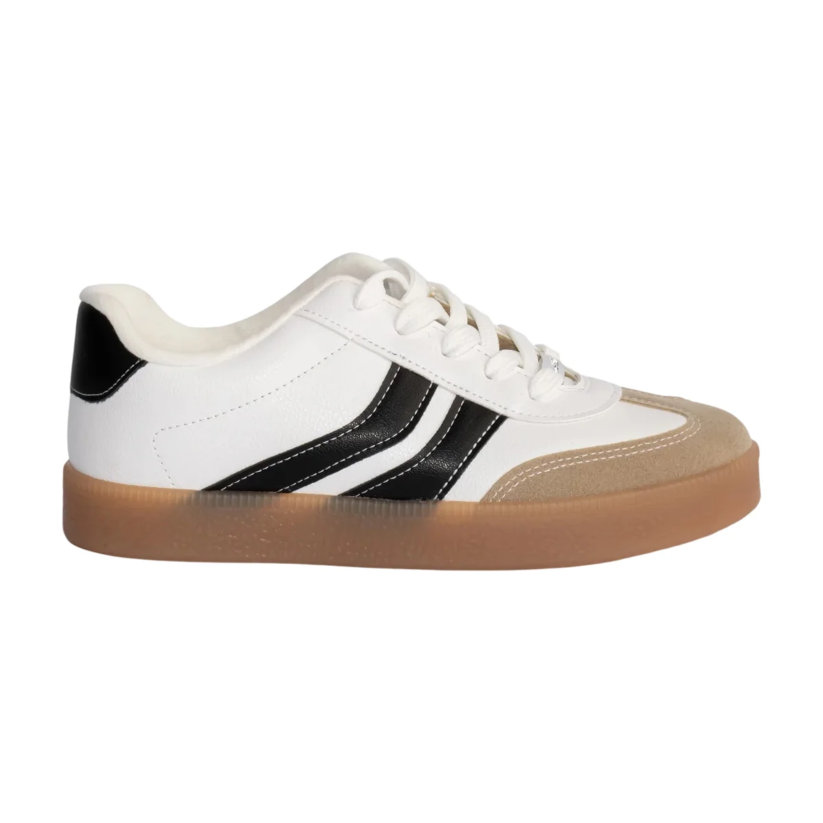 Tênis Casual Estiloso Menina Molekinha Branco/Preto 5