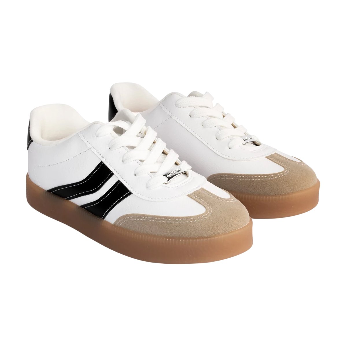 Tênis Casual Estiloso Menina Molekinha Branco/Preto 6