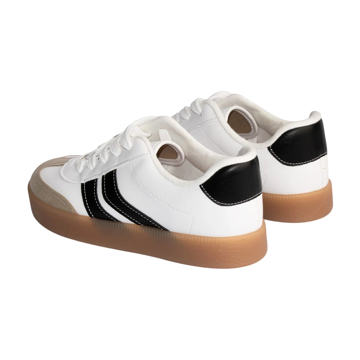 Tênis Casual Estiloso Menina Molekinha Branco/Preto 8