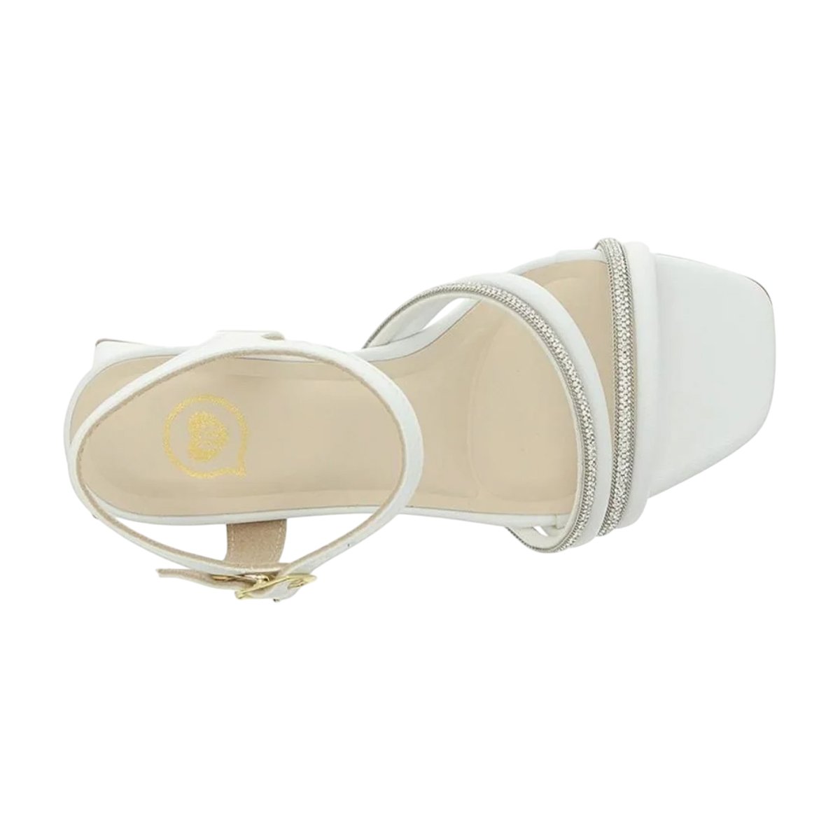 Sandália Casual Salto Bloco Baixo Cherry Menina Molekinha Branco 6