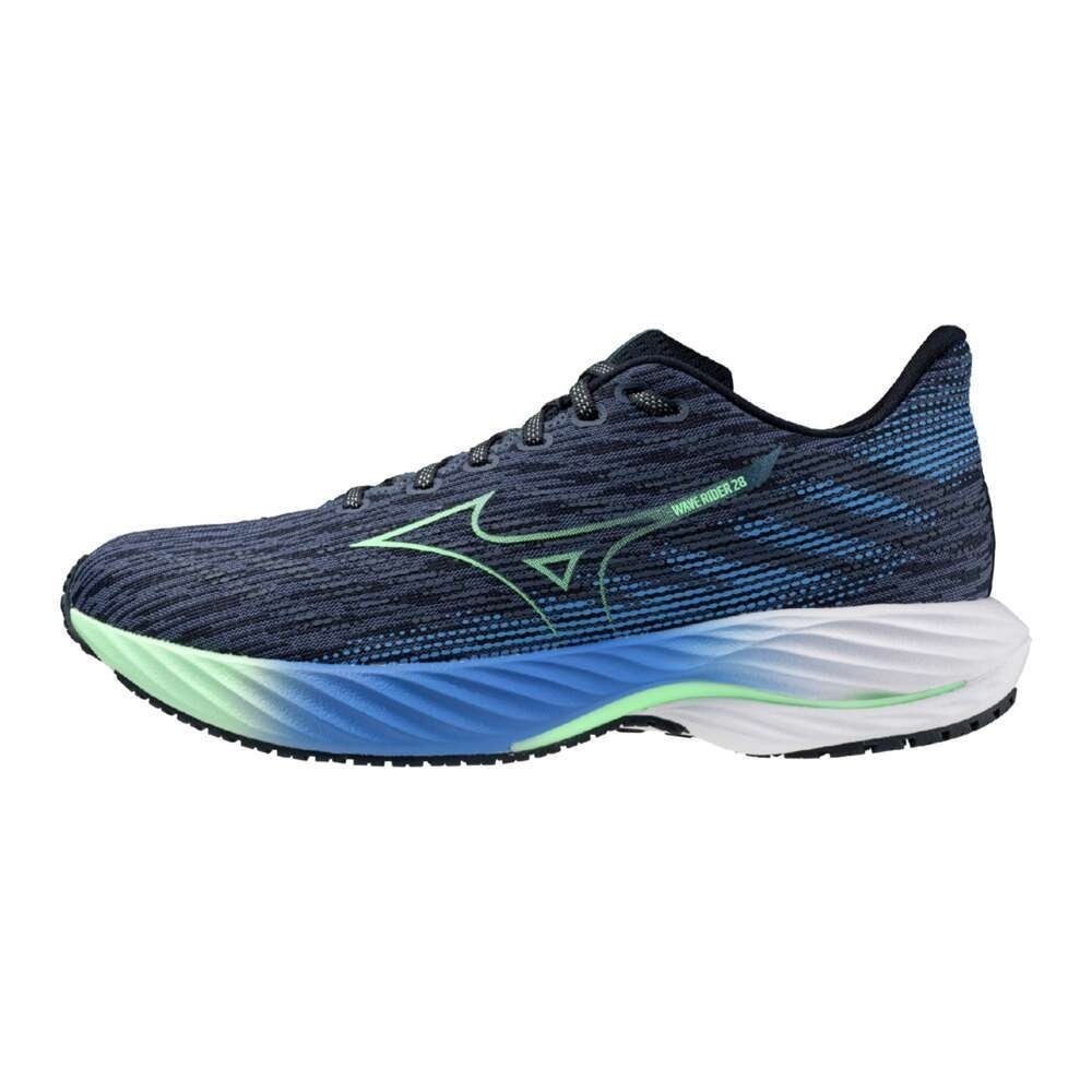 Tênis Mizuno Wave Rider 28 Masculino Azul/Verde 2