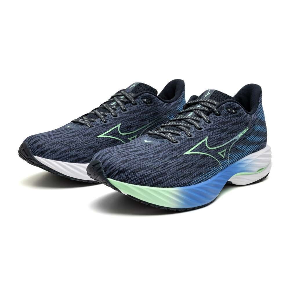 Tênis Mizuno Wave Rider 28 Masculino Azul/Verde 3