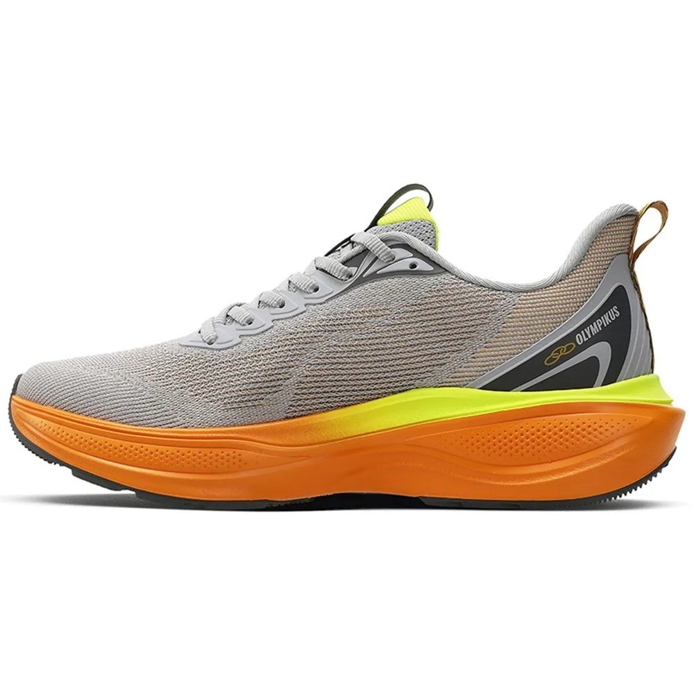 Tênis Olympikus Pride 4 Masculino Cinza/Laranja 2
