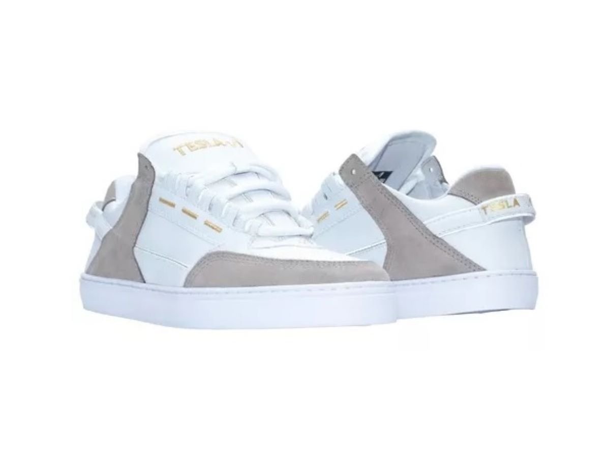 Tênis Tesla Coil Unissex - White Gold Branco/Cinza 2