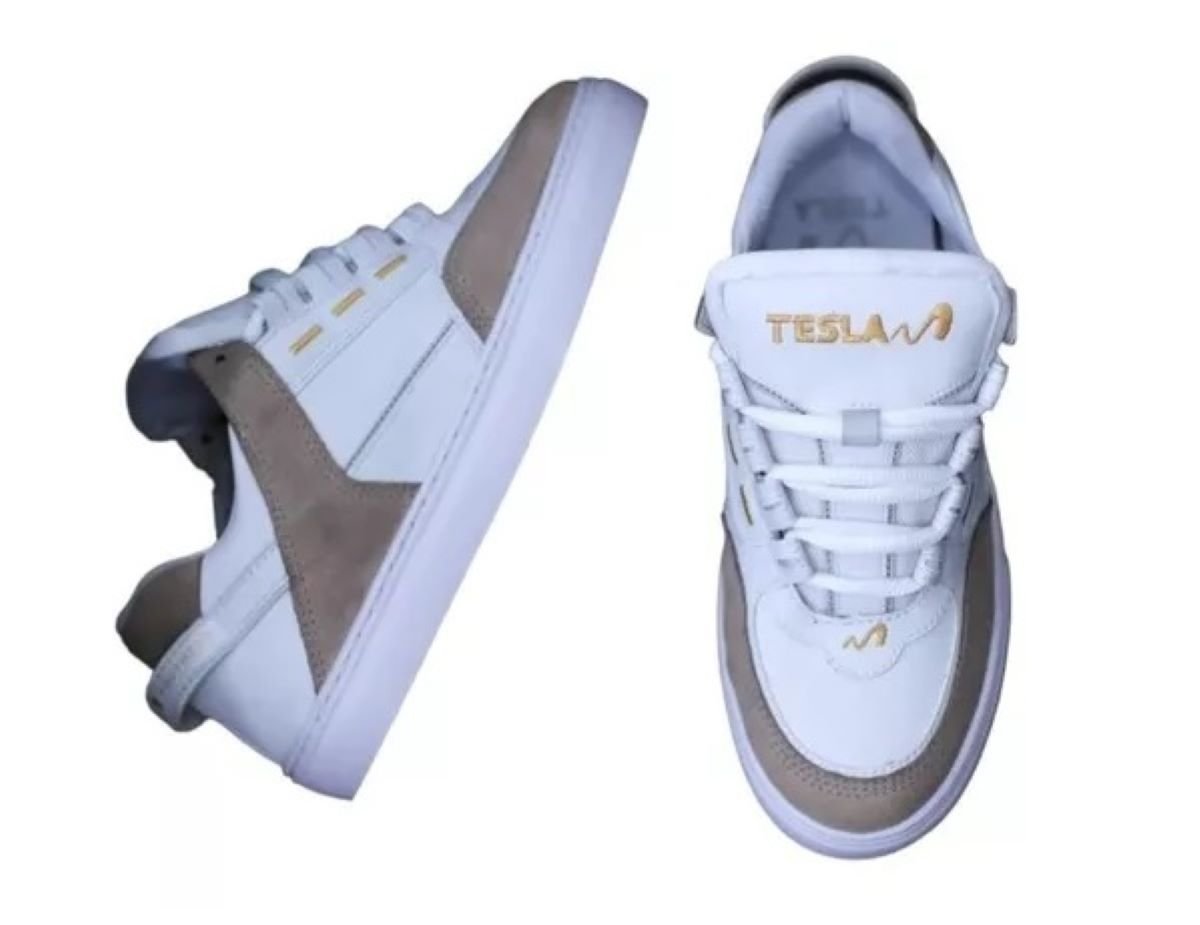 Tênis Tesla Coil Unissex - White Gold Branco/Cinza 3