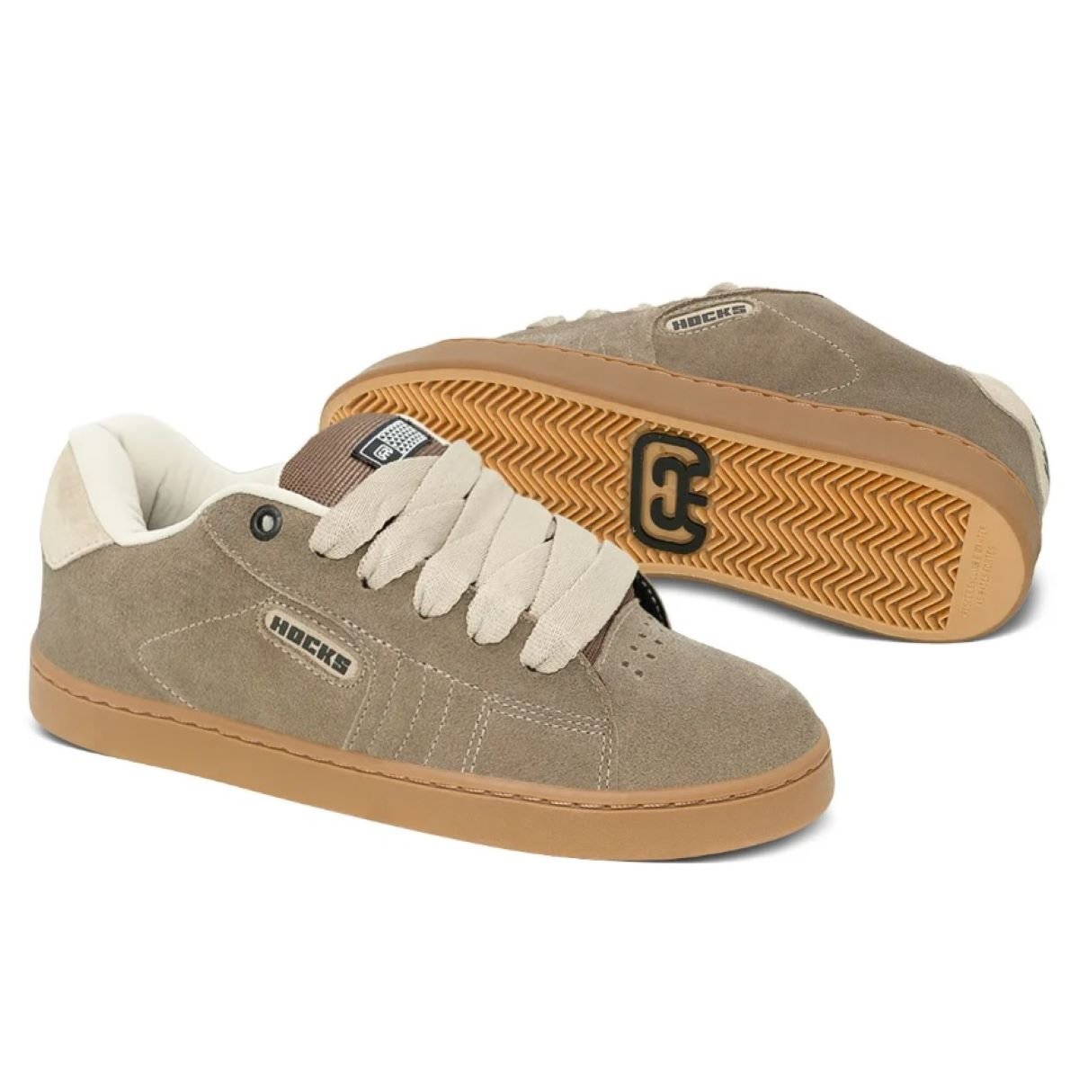 Tênis Hocks Ruas Skate Masculino - Marrom Marrom 4