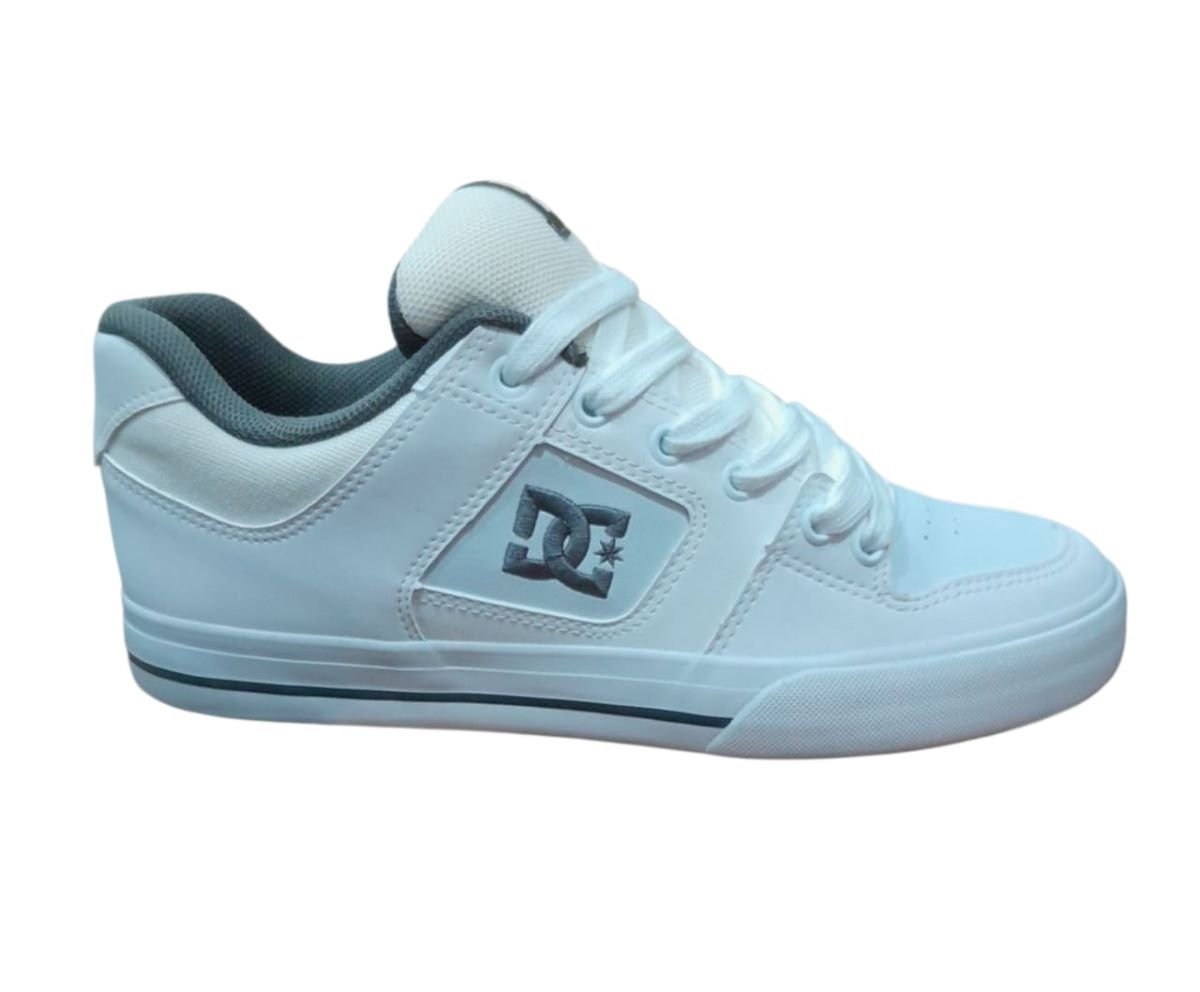 Tênis DC Shoes Pure Masculino - White/Grey