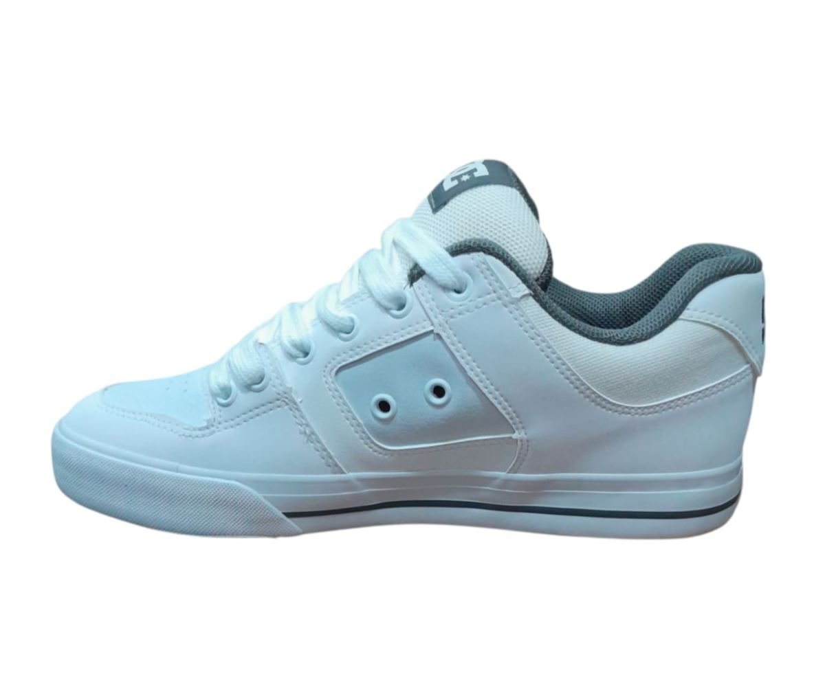 Tênis DC Shoes Pure Masculino - White/Grey Azul 3
