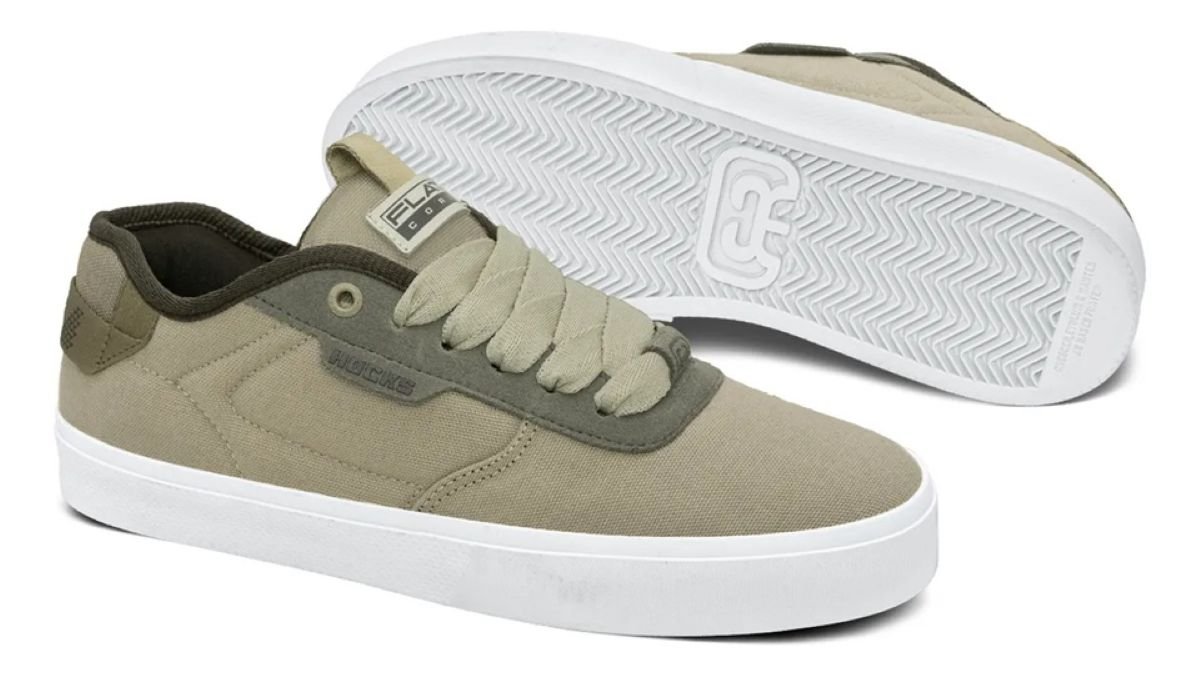 Tênis Hocks Flat Core - Rat Bege 3