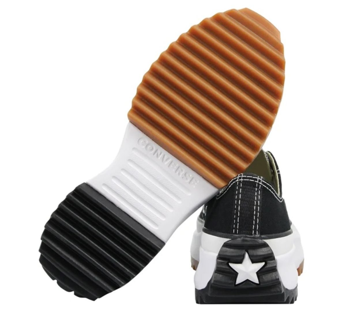 Tênis Converse All Star Plataforma Run Star Hike - Preto e Branco Preto 4