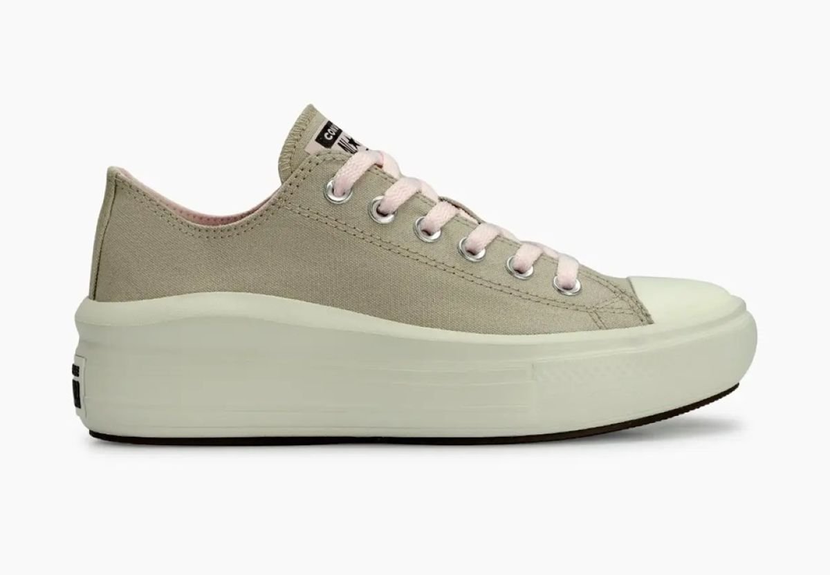 Tênis Converse Chuck Taylor All Star Move Plataforma - Marfim/Rosa