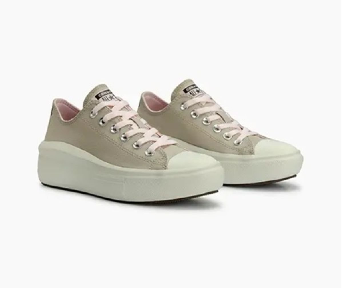 Tênis Converse Chuck Taylor All Star Move Plataforma - Marfim/Rosa Bege 2