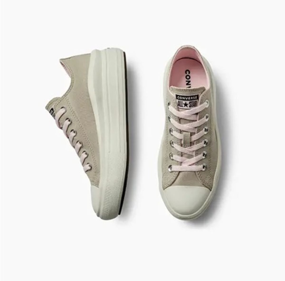 Tênis Converse Chuck Taylor All Star Move Plataforma - Marfim/Rosa Bege 3