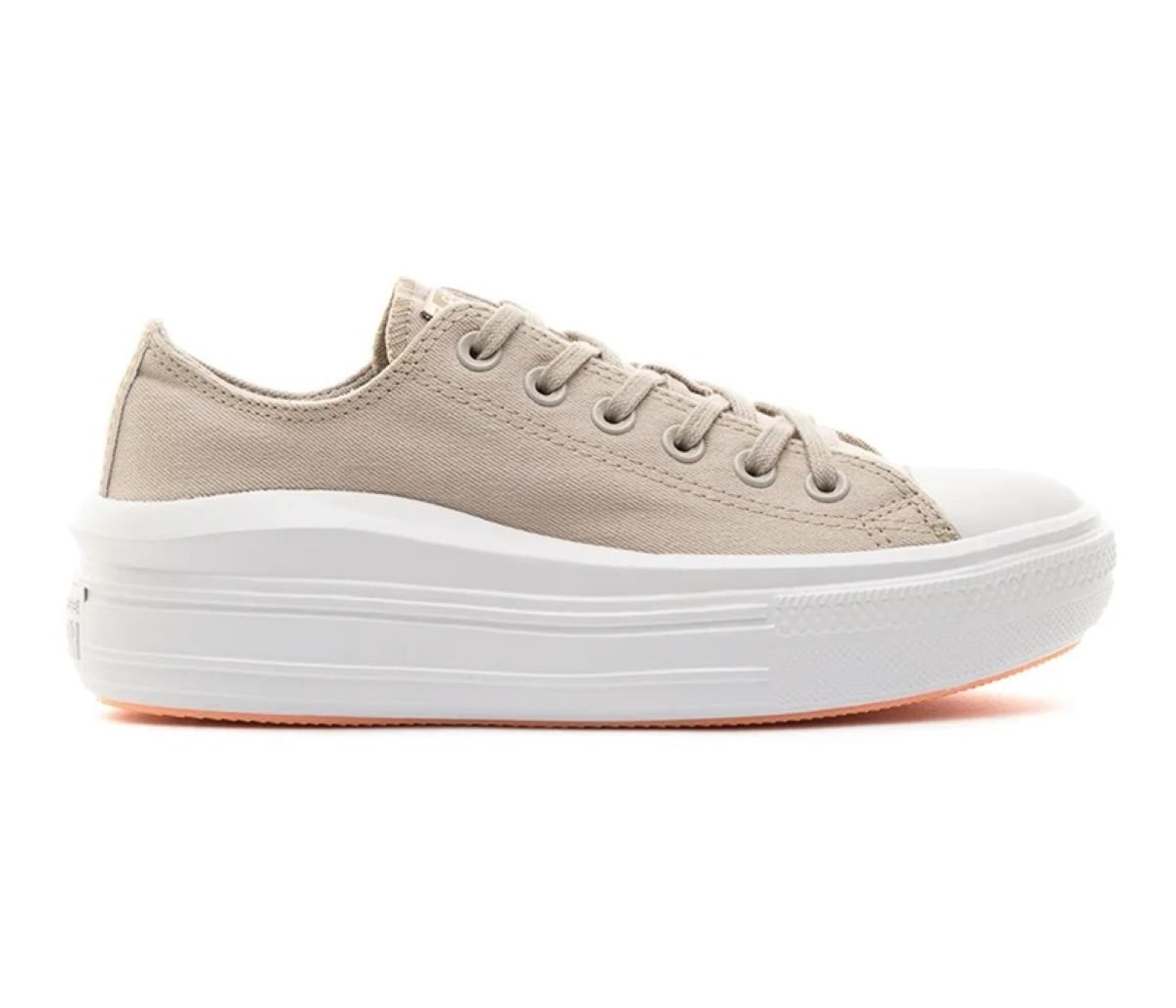 Tênis Converse Chuck Taylor All Star Move Plataforma - Bege Claro