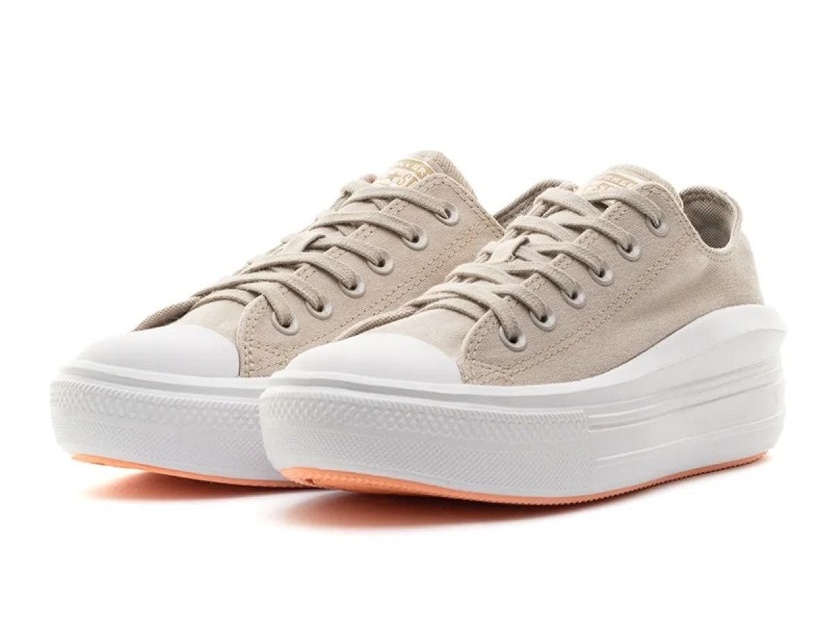 Tênis Converse Chuck Taylor All Star Move Plataforma - Bege Claro Areia 3
