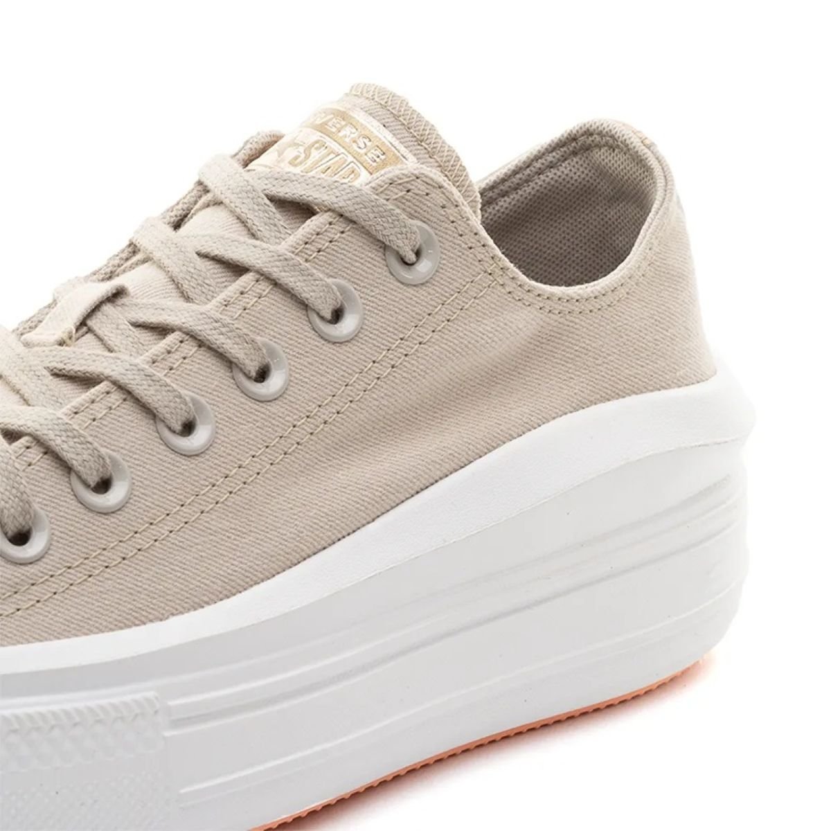 Tênis Converse Chuck Taylor All Star Move Plataforma - Bege Claro Areia 4