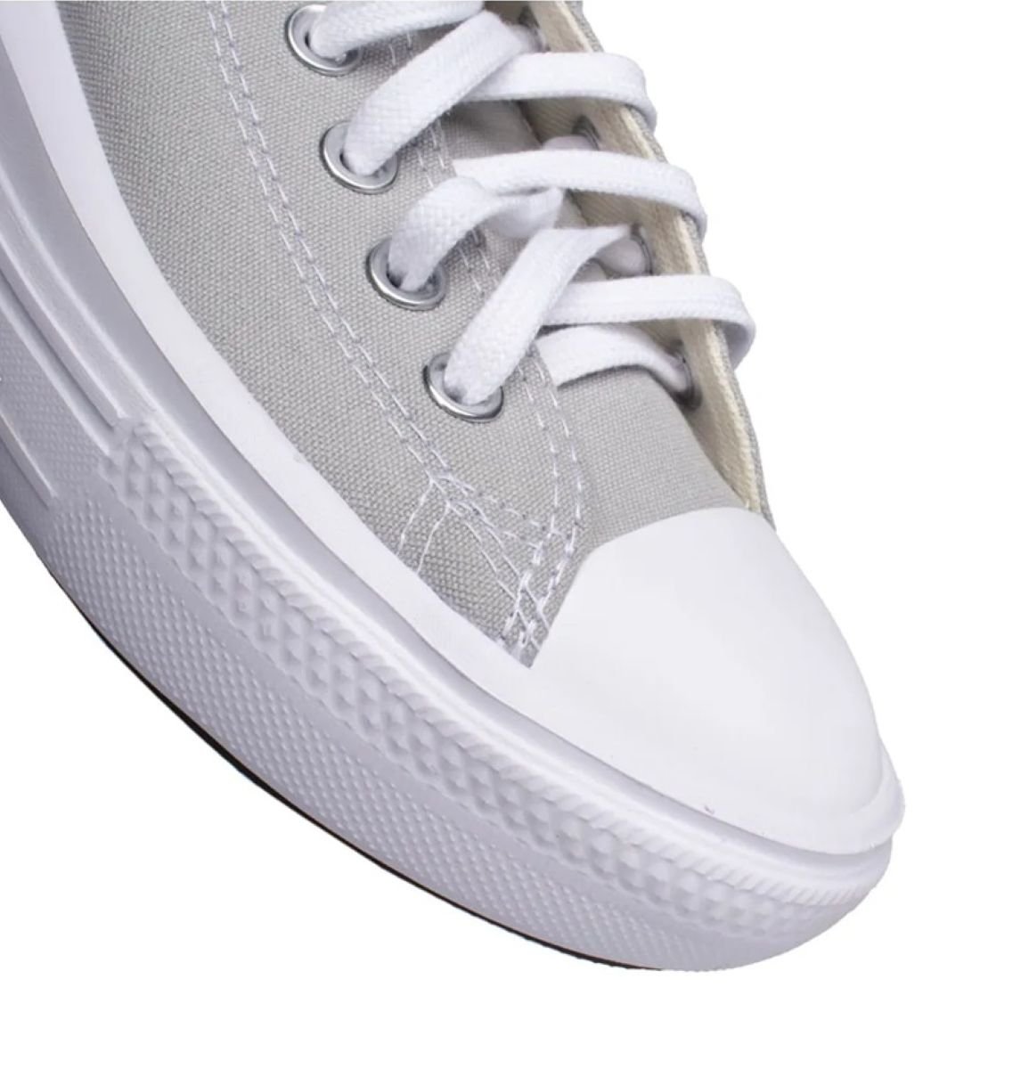 Tênis Converse Chuck Taylor All Star Move Plataforma - Cinza Claro Cinza 3