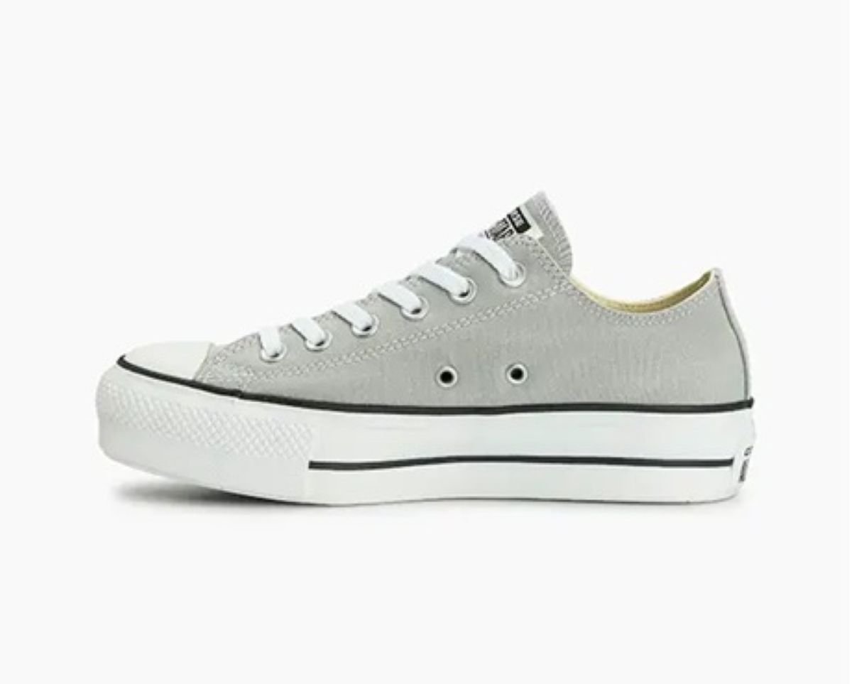 Tênis Converse Chuck Taylor All Star Lift Plataforma - Cinza Claro Cinza 2