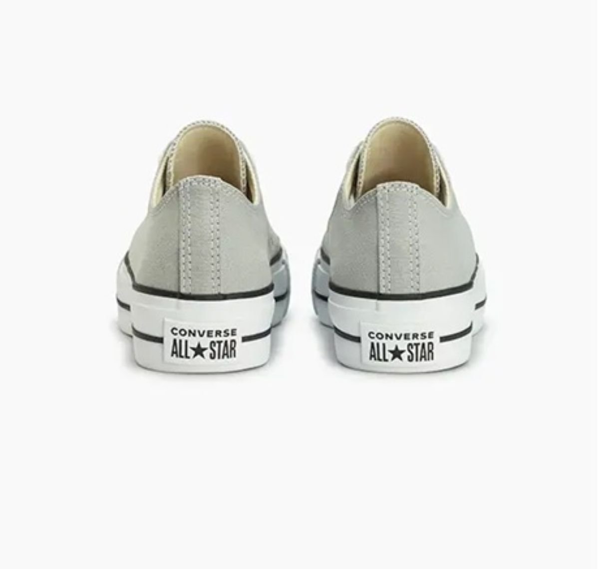 Tênis Converse Chuck Taylor All Star Lift Plataforma - Cinza Claro Cinza 5