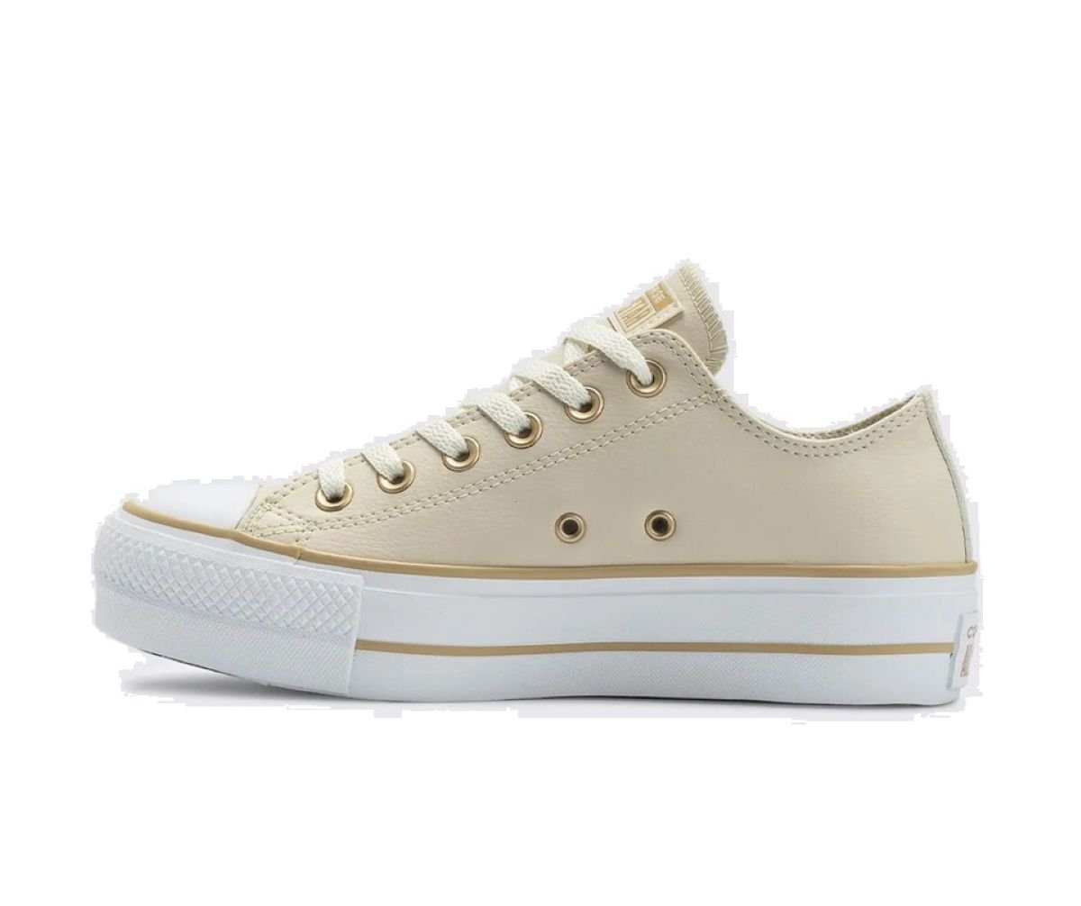 Tênis Converse Chuck Taylor All Star Lift Plataforma - Nude Bege Bege 2