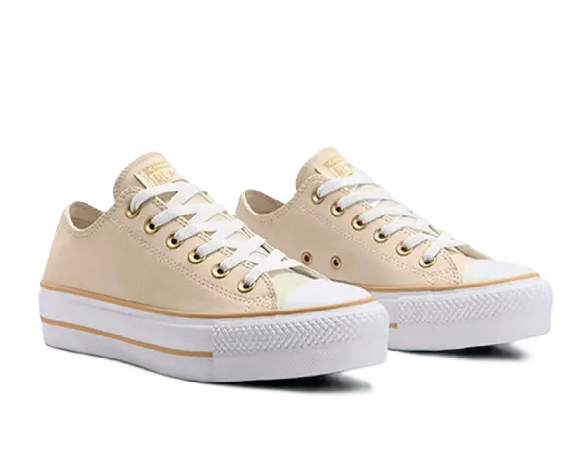 Tênis Converse Chuck Taylor All Star Lift Plataforma - Nude Bege Bege 3