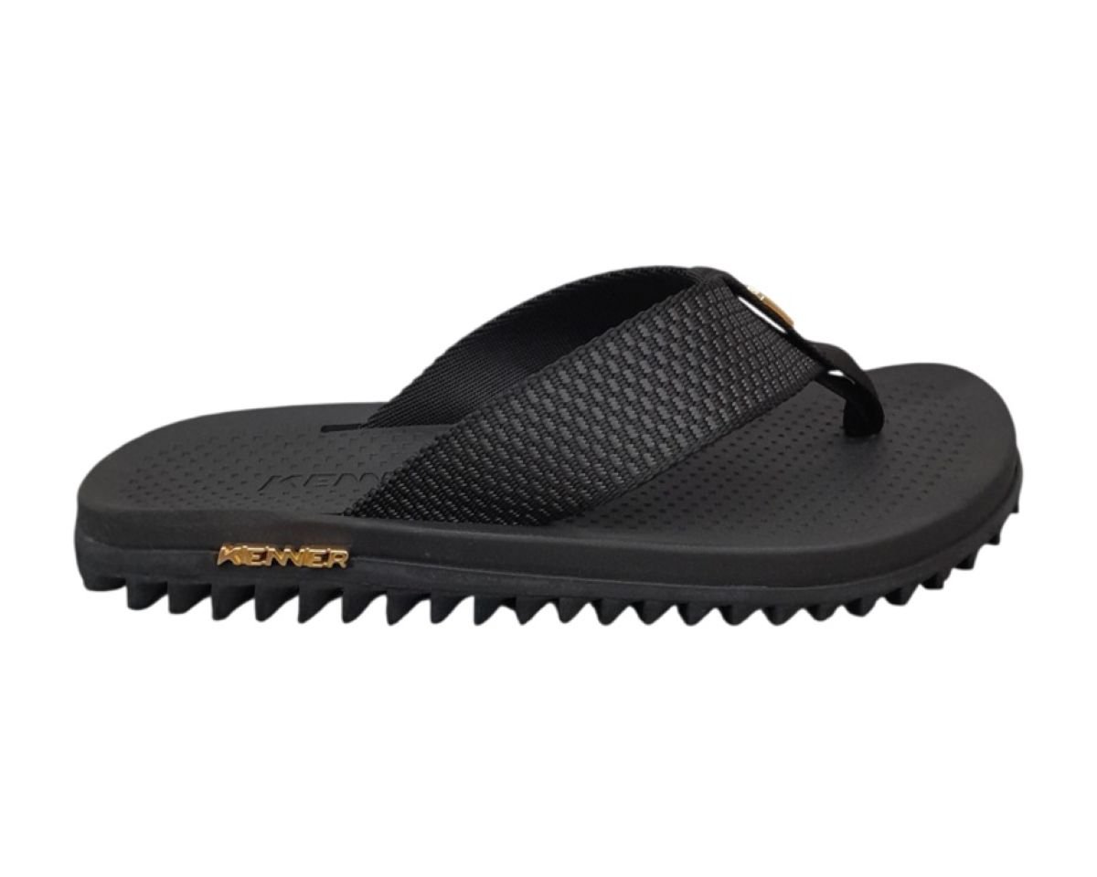 Chinelo Kenner Kivah Masculino - Preto Preto 2