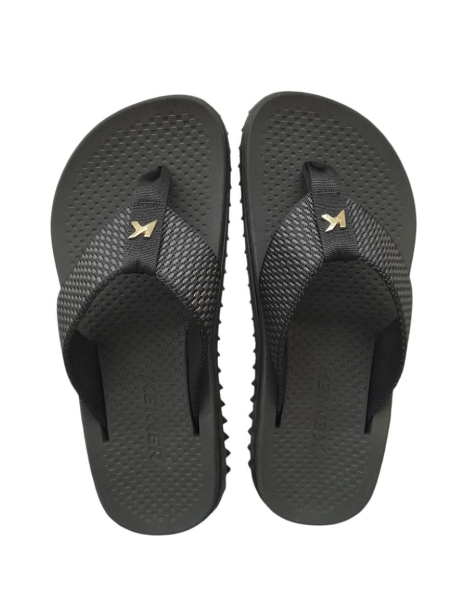 Chinelo Kenner Kivah Masculino - Preto Preto 3