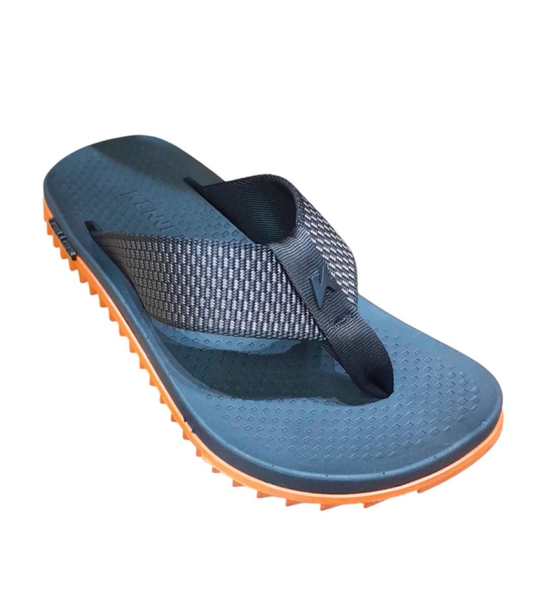 Chinelo Kenner Kivah Masculino - Preto/Laranja Azul 4