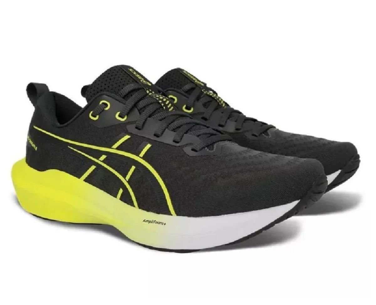 Tênis Asics Gel-Shogun 8 Masculino - Grafite/Amarelo Preto 3