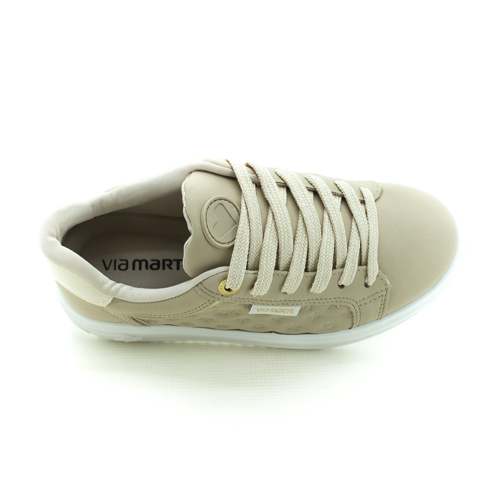 Tênis Feminino Via Marte 055-006-02 - Marrom Bege 3