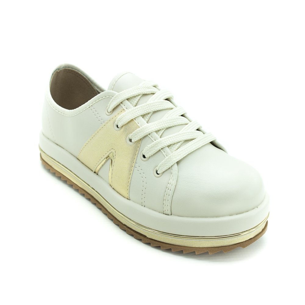 Tênis Feminino Beira Rio 4196.1030 - Branco Off Branco 1