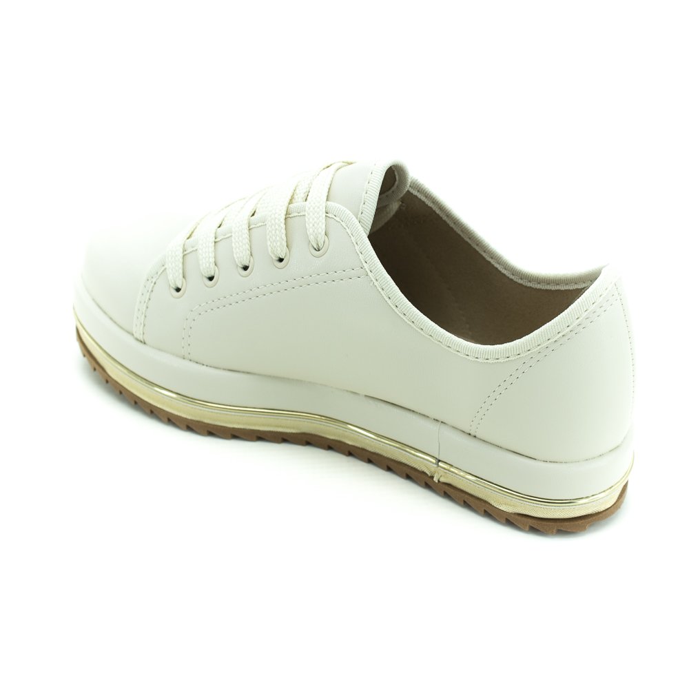 Tênis Feminino Beira Rio 4196.1030 - Branco Off Branco 2