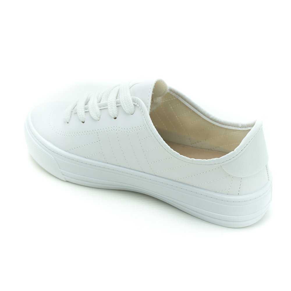 Tênis Feminino Beira Rio 4220.423 - Branco Branco 4