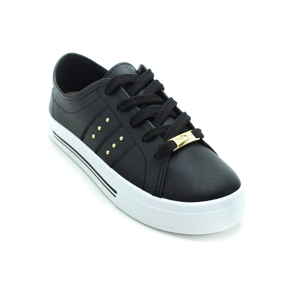 Tênis Feminino Moleca 5667.342 - Preto Preto 1