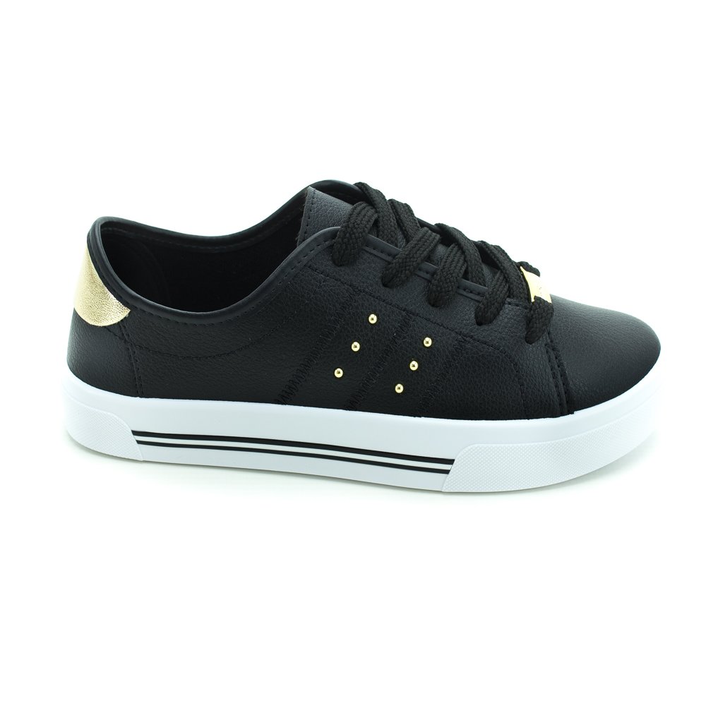 Tênis Feminino Moleca 5667.342 - Preto Preto 2