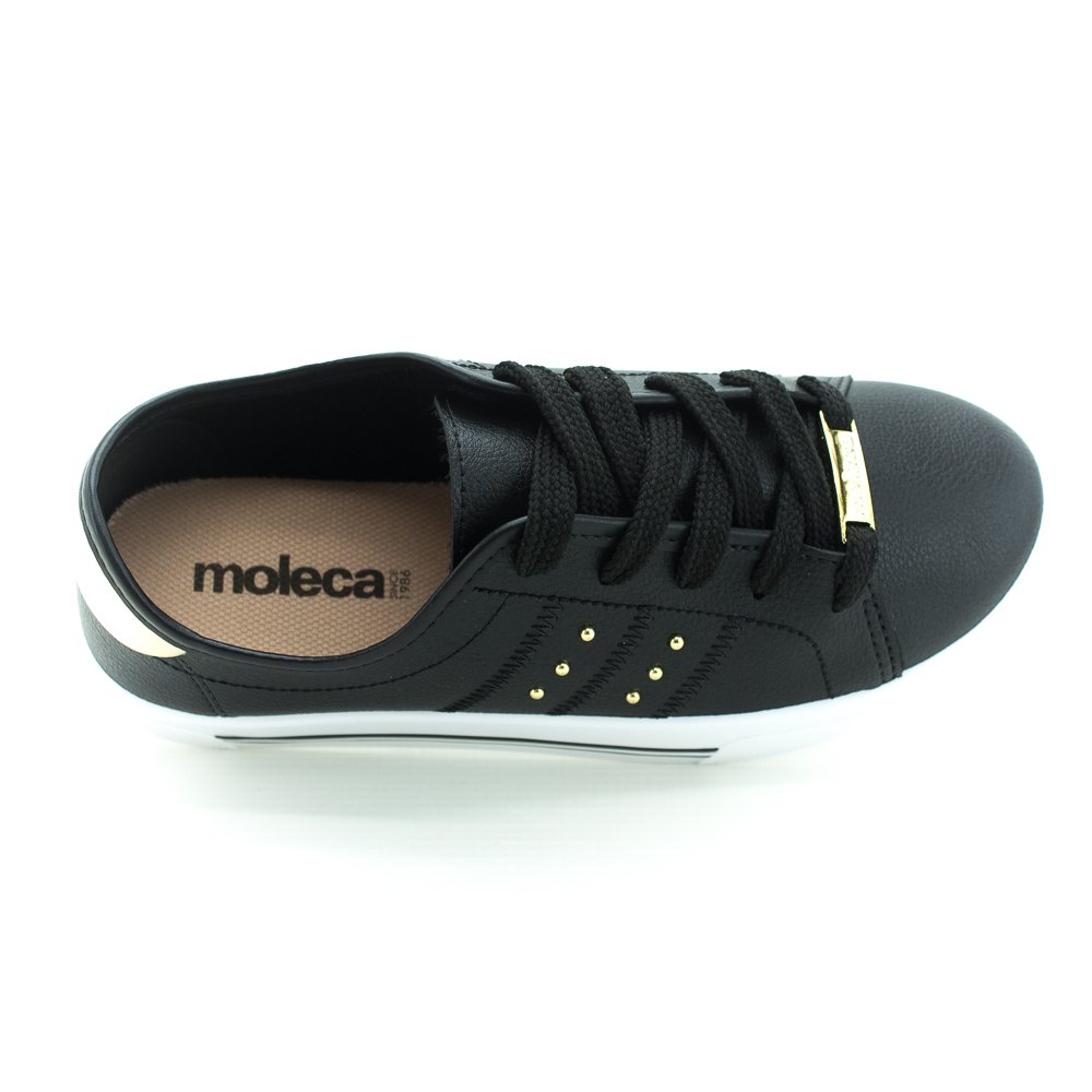 Tênis Feminino Moleca 5667.342 - Preto Preto 5