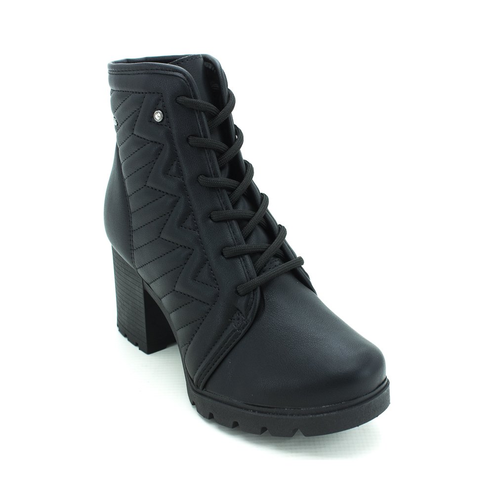 Bota Dakota Botas Matelasse Bota Coturno Dakota Matelassê Preto