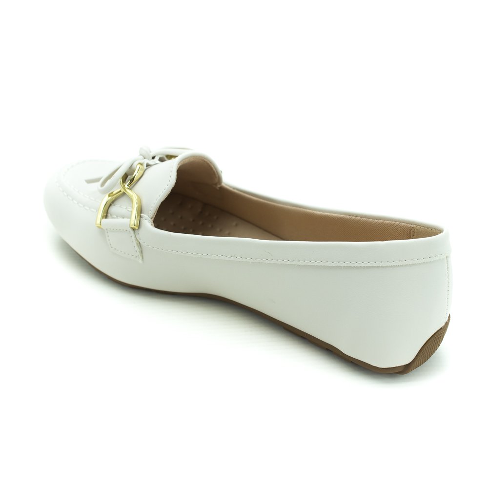Mocassim Feminino Sua Cia 8263.15319 - Off White Branco 3