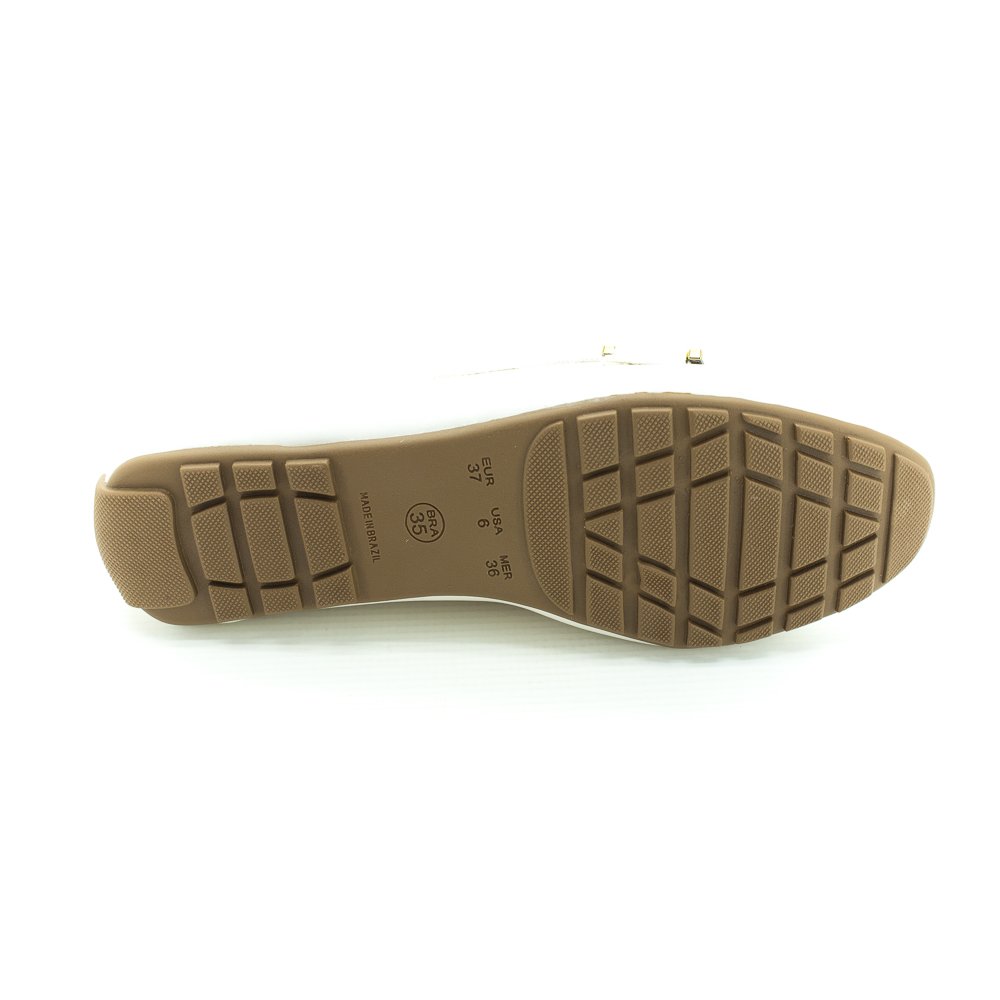 Mocassim Feminino Sua Cia 8263.15319 - Off White Branco 4
