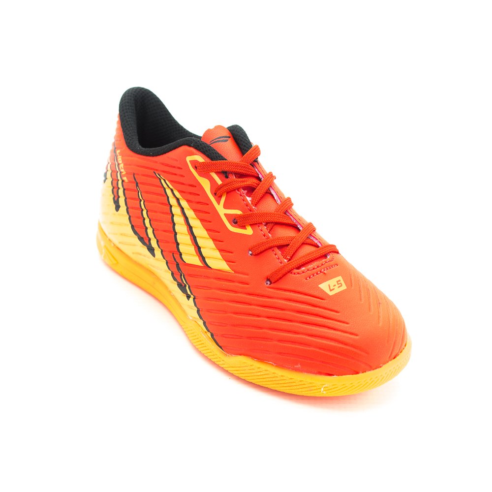 Chuteira Infantil Menino Penalty Futsal Lider Y-5 - Vermelho Laranja 1