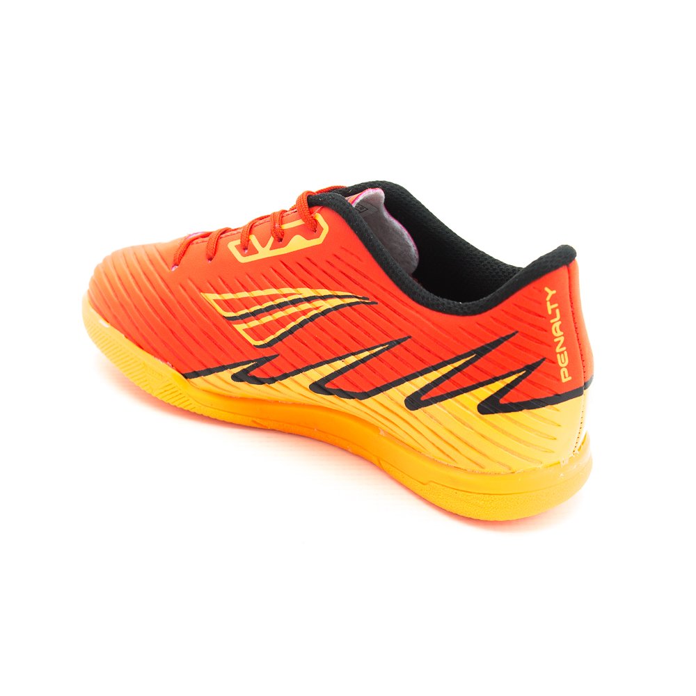 Chuteira Infantil Menino Penalty Futsal Lider Y-5 - Vermelho Laranja 3