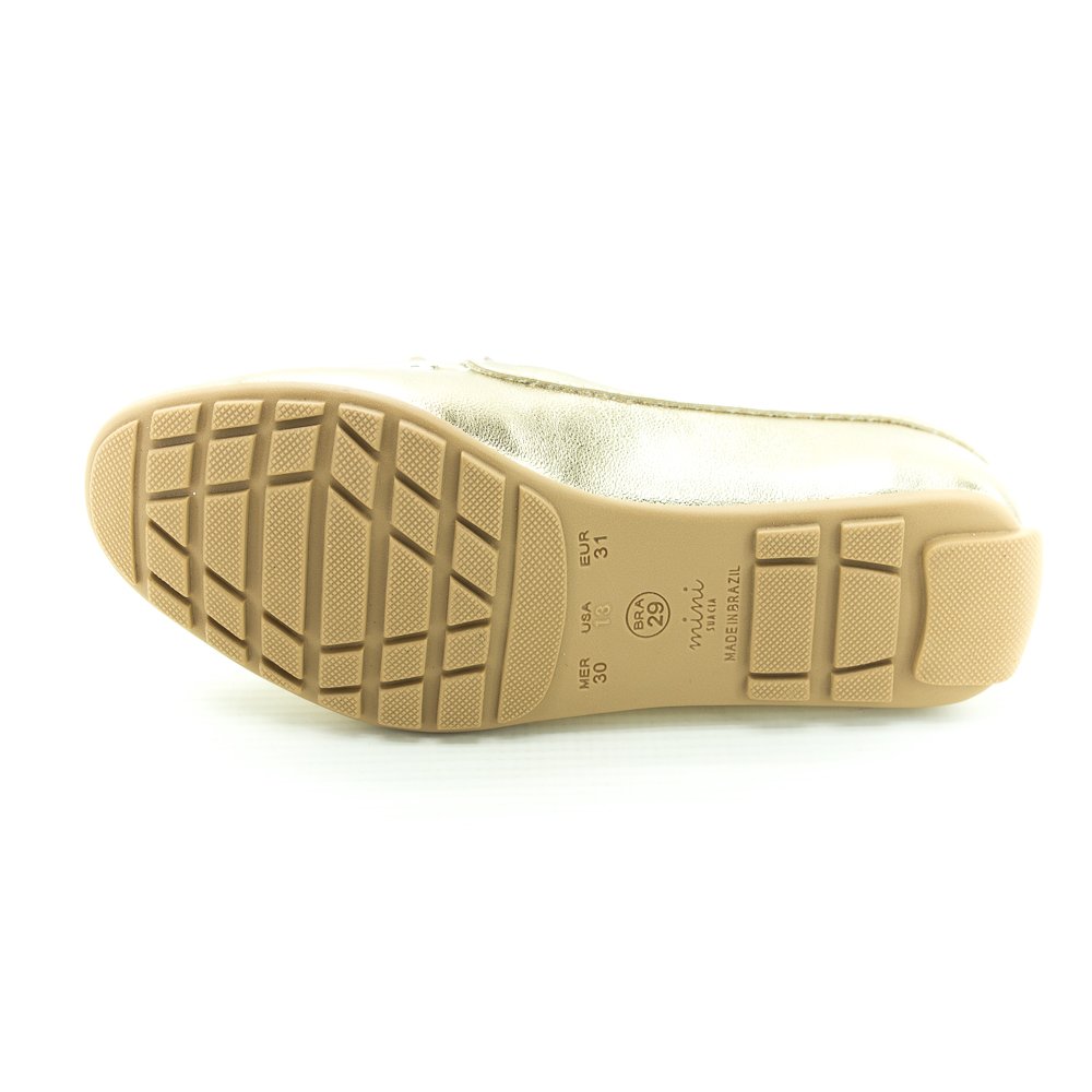 Mocassim Infantil Menina Mini Sua Cia 9146.5180 - Dourado Dourado 3
